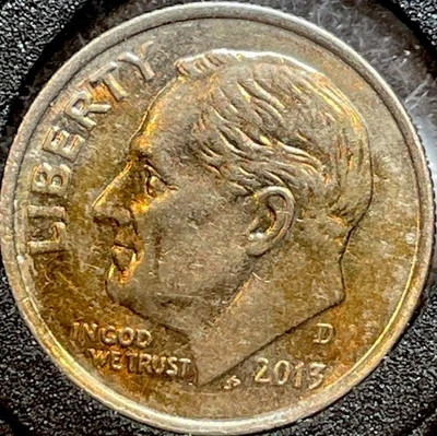 DDO, DDR, & RPM Errors! Full Torch/ Bands 2013 D Dime Uncirculated U.S. Coin - Image 1 of 4