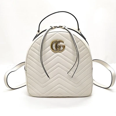Bolso Mochila Gucci SIN TARIFA Cuero Blanco 1396692 Foto 1 de 4