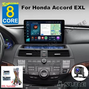 8 Core 4+64GB CarPlay For 2008-2012 Honda Accord EXL Car Stereo Radio GPS Navi - Picture 1 of 12