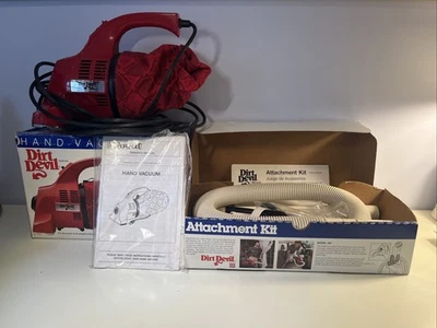 Vintage Royal Dirt Devil HAND VAC Handheld Vacuum Model 103 With Attachment Kit - Image 1 of 4