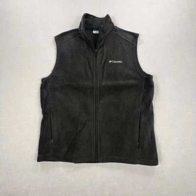 Columbia Vest Mens Large Black Fleece Full Zip Sleeveless Outdoor Hiking - Image 1 of 4