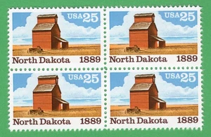 Scott #2403 North Dakota Grain Elevator Block of 4 Stamps - MNH - Picture 1 of 1