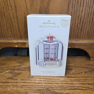 Hallmark Keepsake Ornament Santa's Jukebox Magic Light Sound 2007 Movement - Picture 1 of 3