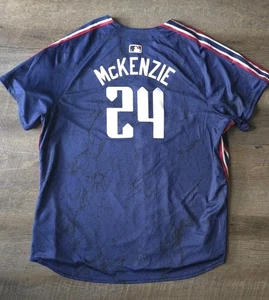 Maglia Triston McKenzie MLB Cleveland Guardians City Connect taglia XXL - Foto 1 di 3