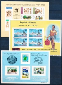 XE51470 Nauru mixed thematics sheets XXL MNH - Picture 1 of 1
