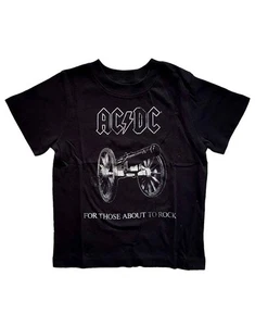 AC/DC Toddler T Shirt About to Rock Band Logo Official Black 12 months to 5 yrs - Picture 1 of 3