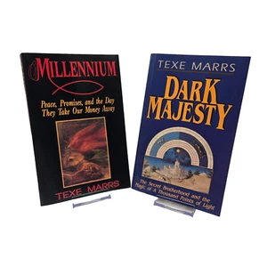 Texe Marrs Millennium & Dark Majesty 2 Book Lot Religious Bible Prophecies Study - Picture 1 of 6