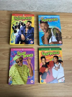 The Fresh Prince of Bel-Air Complete Seasons 1-4 DVD Box Set Will Smith NBC - Image 1 of 4