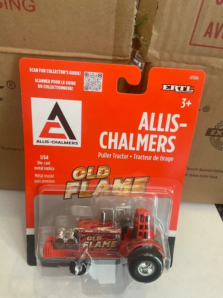 ERTL 1:64  1/64 diecast Allis-Chalmers  “OLD FLAME”  Puller Pulling  Tractor - Image 1 of 1