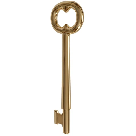 KY-30 Skeleton Key with Double Notched Bit Solid Brass for House Doors with M Cover