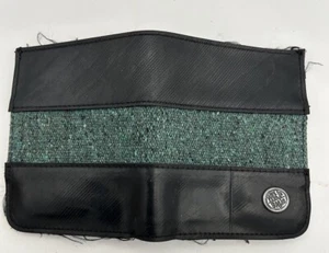 Aria handgefertigte recycelte Reifenschlauch und schwarz & grün Leder Geldbörse Brieftasche - Bild 1 von 3
