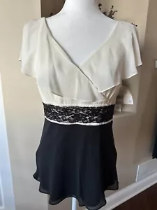 Vintage Liz Claiborne Damenhose Set breitbein gefütterte Hose und Oberteil Gr. 6 neu mit Etikett - Bild 1 von 23