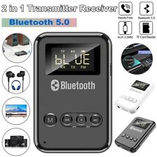 USB Bluetooth 5.0 Transmitter Receiver 4in1 Wireless Audio 3.5mm Aux Car Adapter