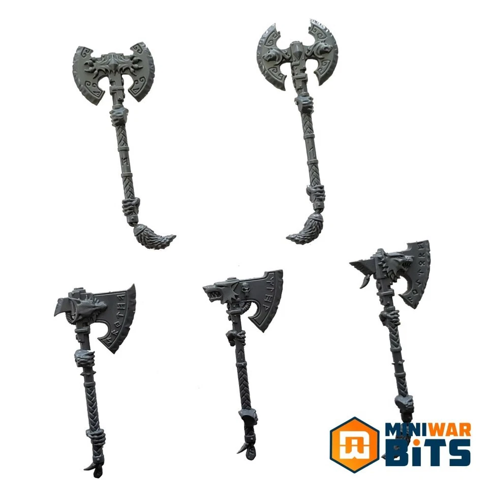 Space Wolves Wulfen Frost Axe Bits - Space Marine Warhammer 40k Bits - Image 1 of 1