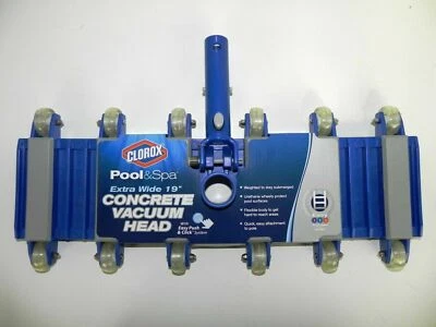 NEW Clorox Pool & Spa 96201CLX Concrete Vacuum Head 19 in W 96200CLX - Image 1 of 3