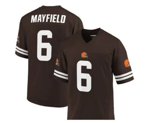 NFL Men’s Cleveland Browns #6 Mayfield Team Apparel Jersey Size Medium - Picture 1 of 6