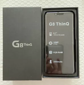 LG G8 ThinQ 128GB 6GB RAM 6.1" 16MP Face ID Unlock Smartphone-NEW SEALED IN BOX - Picture 1 of 15
