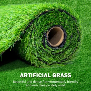 3Pack 3.3'x10' Artificial Thick Synthetic Turf Grass Rug -w/Drainage Holes - Picture 1 of 11