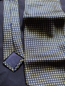 Cravate Homme soie prochownick jaune bleu - - Picture 1 of 4