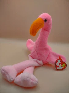 1995 Ty Beanie Babies Pinky the Flamingo -- The Beanie Babies Collection - Picture 1 of 4