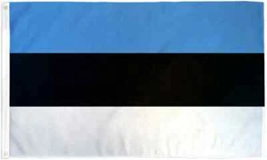 Estonia 3x5ft Poly Bandiera Internazionale Estonia Paese Bandiera dell'Estonia - Foto 1 di 3