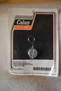 NOS OEM HARLEY DAVIDSON CHROME OILRELIEF VALVE PLUG PN 9607-2 - Bild 1 von 2