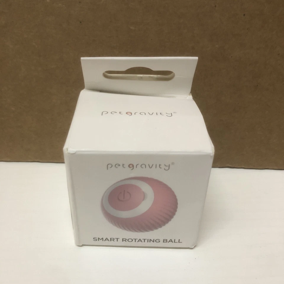 Cat Gravity Intelligent Rolling Ball Tease Toy Pet Automatic Rotating Ball Pink - Image 1 of 1