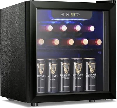 48 Cans (12 oz.) 1.3 cu.ft Beverage Cooler Wine Storage and Reversible Door - Image 1 of 4