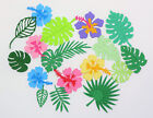 Tropical Leaves Flowers Hibiscus Die cut mix Embellishment Scrapbook Cardmaking