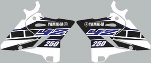 White YAMAHA GRAPHICS for YZ 250 YZ250 2015 2016 2017 2018 2019 2020 decals - Foto 1 di 1