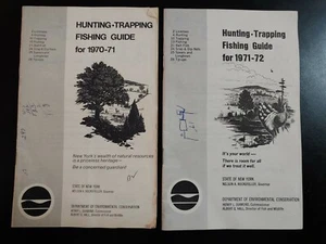 Hunting Trapping Fishing Guide for 1970 1971 1972 New York State Booklet NYS DEC - Imagen 1 de 4