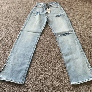 Dogma Womens Light Blue High Rise Straight Leg Stretchy Jeans Various Sizes - Picture 1 of 7