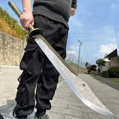 Strong Broadsword Sword Battle Ready Manganese Steel Sharp Long Handle Saber Dao - Image 1 of 4