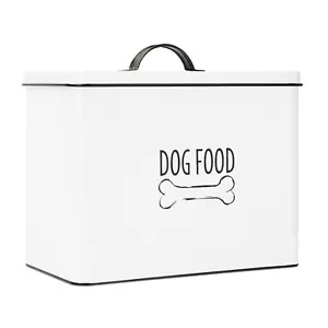 Outshine Farmhouse Pet Food Treat Canister Bin Storage Container with Lid - Picture 1 of 17