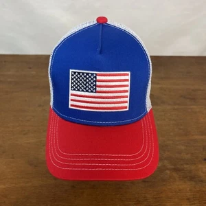 Gorra Patriótica Bandera de Estados Unidos Antigua Gloria Mezcla de Algodón y Malla Snapback Talla Única - Imagen 1 de 6