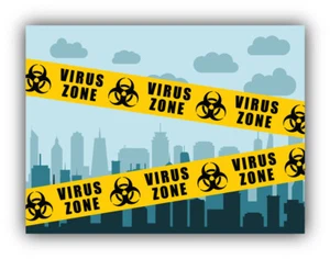 Virus Zone Illustration Vinyl Aufkleber Auto Autoaufkleber - "GRÖSSEN" - Bild 1 von 1