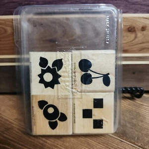 Stampin Up! Kirschen, Schecks und Sträuße 1995 Holzstempel Set - Bild 1 von 4