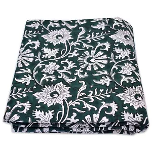 10 Yard Indian Hand Block Printed Fabric Cotton Running Dress Sewing Material B5 - Picture 1 of 5