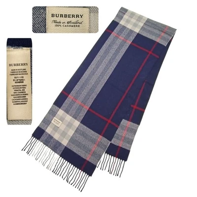 Bufandas envolventes a rayas lisas hechas en Escocia a cuadros 100 % cachemir unisex de invierno Foto 1 de 4