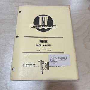 I&T WHITE 2-135 2-155 TRACTOR SERVICE SHOP REPAIR WORKSHOP MANUAL - Picture 1 of 3