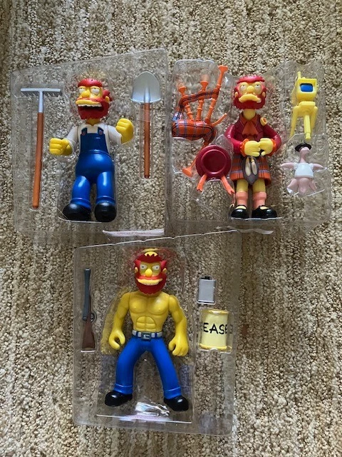 Figuras de Los Simpson jardinero Willie Willy Kilt Escocia escocés escocés Foto 1 de 1