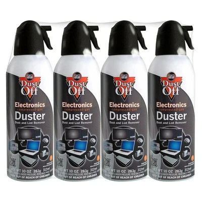 4 Pack Falcon Dust-Off Compressed Gas Electronics Duster 10oz. - Image 1 of 4