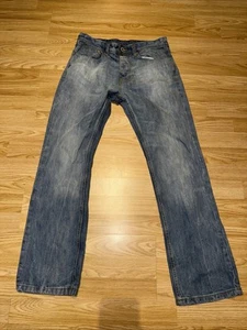 Men’s Light Blue Bootcut Retro Look Jeans 32” Waist 30” Inner Leg - Picture 1 of 5