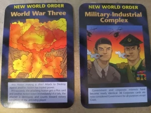 Illuminati cards (2) Military Industrial Complex -World War Three NWO Limited - Picture 1 of 2