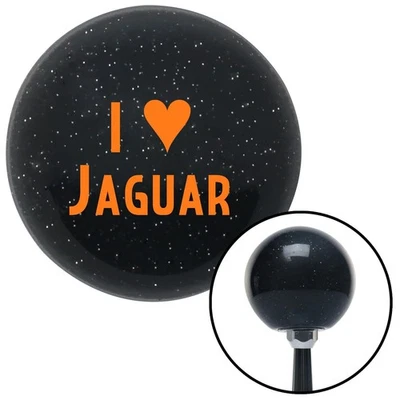 Naranja I <3 JAGUAR Perilla de cambio de escamas de metal negro con palanca de cambios automática M16x1.5 Foto 1 de 4