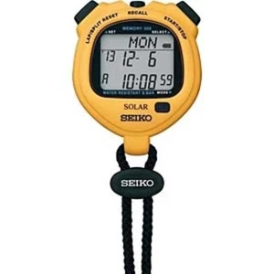 SEIKO SOLER STANDARD Cronometro Giallo SVAJ003 Ricarica Solare - Foto 1 di 1