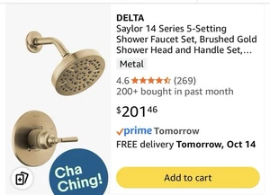 Delta Wasserhahn Saylor 14 Serie, Champagner Bronze T14235-CZ - Bild 1 von 8