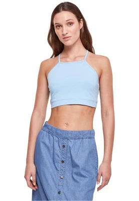 Urban Classics Ladies Triangle Top, Canottiera sportiva Donna, Blu (Balticblue), - Immagine 1 di 4