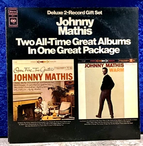 Johnny Mathis: "Open Fire, Two Guitars" & "Warm"; Columbia; GP2; 2 LPs; 1969; EX - Picture 1 of 8