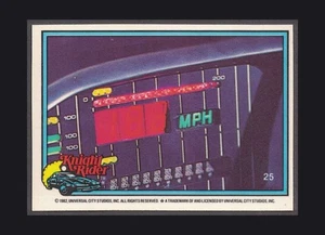 1983 Donruss KNIGHT RIDER - #25 K.I.T.T. Armaturenbrett - Bild 1 von 3